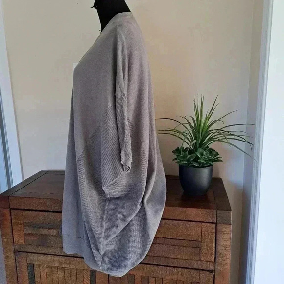 All Saints Cast Cardigan Womens XS Grey Lightweight Asymmetrical  Sweater - Picture 4 of 13